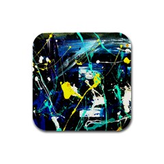 My Brain Reflection 1/2 Rubber Square Coaster (4 Pack)  by bestdesignintheworld