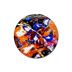 Smashed Butterfly Rubber Coaster (round) 