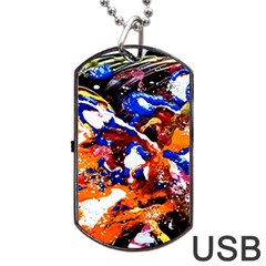 Smashed Butterfly Dog Tag Usb Flash (two Sides)