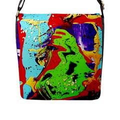 Untitled Island 1 Flap Messenger Bag (l)  by bestdesignintheworld