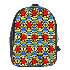  Artwork By Patrick-colorful-43 School Bag (large) by ArtworkByPatrick