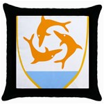 Coat of Arms of Anguilla Throw Pillow Case (Black) Front