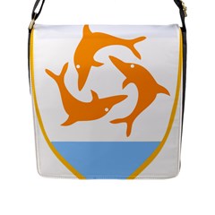 Coat Of Arms Of Anguilla Flap Messenger Bag (l) 