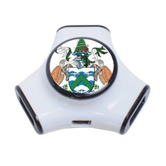 Coat Of Arms Of Ascension Island 3-port Usb Hub by abbeyz71