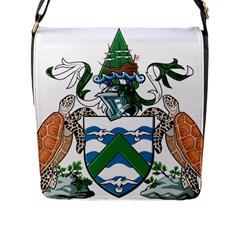 Coat Of Arms Of Ascension Island Flap Messenger Bag (l) 