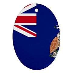 Flag Of Ascension Island Oval Ornament (two Sides) by abbeyz71