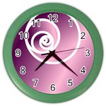 rose Color Wall Clocks Front