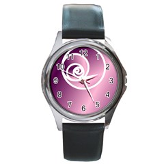 Rose  Round Metal Watch
