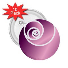 Rose  2 25  Buttons (10 Pack) 