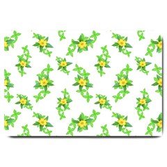 Airy Floral Pattern Large Doormat  by dflcprints