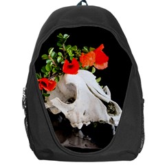 Animal Skull With A Wreath Of Wild Flower Backpack Bag by igorsin