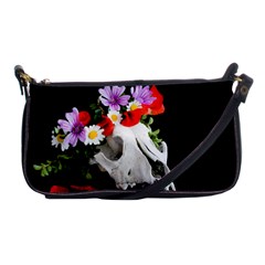 Animal Skull With A Wreath Of Wild Flower Shoulder Clutch Bags by igorsin