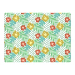 Vintage Floral Summer Pattern Double Sided Flano Blanket (mini)  by TastefulDesigns