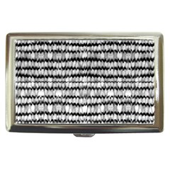 Abstract Wavy Black And White Pattern Cigarette Money Cases by dflcprints