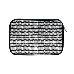 Abstract Wavy Black And White Pattern Apple Ipad Mini Zipper Cases by dflcprints