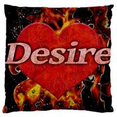 Desire Concept Background Illustration Large Flano Cushion Case (one Side) by dflcprints