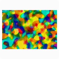 Colorful Watercolors Texture                                    Large Glasses Cloth