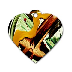 Grave Yard 3 Dog Tag Heart (one Side) by bestdesignintheworld