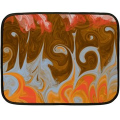 Fire And Water Double Sided Fleece Blanket (mini)  by digitaldivadesigns