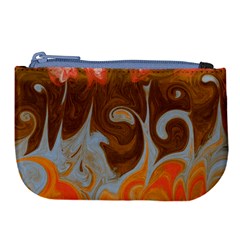 Fire And Water Large Coin Purse by digitaldivadesigns