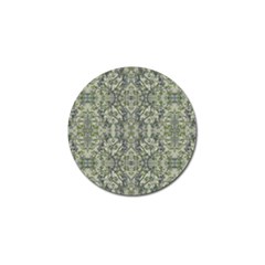 Modern Noveau Floral Collage Pattern Golf Ball Marker by dflcprints