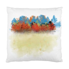 Colorful Tree Landscape In Orange And Blue Standard Cushion Case (one Side) by digitaldivadesigns