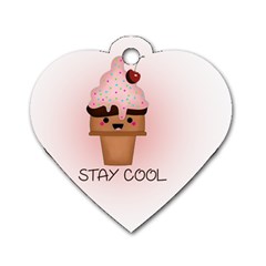 Stay Cool Dog Tag Heart (Two Sides)