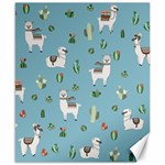 Lama and cactus pattern Canvas 8  x 10  8.15 x9.66  Canvas - 1