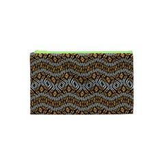 Modern Wavy Geometric Pattern Cosmetic Bag (xs) by dflcprints