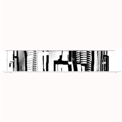 Black And White City Small Bar Mats