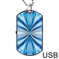 Abstract Design Dog Tag Usb Flash (two Sides)