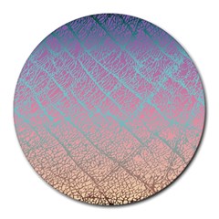 Pink Beige Elephant Skin Round Mousepads by LoolyElzayat