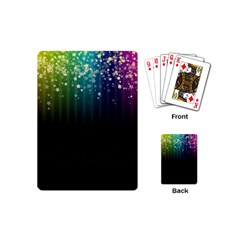 Colorful Space Rainbow Stars Playing Cards (mini) 