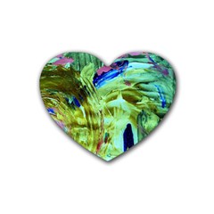 June Gloom 8 Rubber Coaster (heart)  by bestdesignintheworld