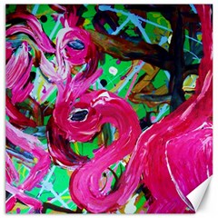 Flamingo   Child Of Dawn 1 Canvas 16  X 16   by bestdesignintheworld