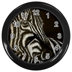 Zebra Wall Clocks (black) by ArtByThree