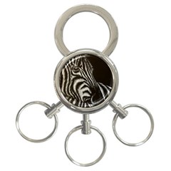 Zebra 3-ring Key Chains by ArtByThree