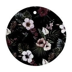 Tropical Pattern Round Ornament (two Sides) by Valentinaart