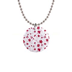 Sweet Shiny Floral Red Button Necklaces by ImpressiveMoments