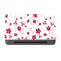 Sweet Shiny Floral Red Memory Card Reader With Cf by ImpressiveMoments
