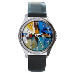 Abstract Round Metal Watch by consciouslyliving