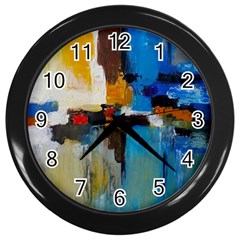 Abstract Wall Clocks (black) by consciouslyliving