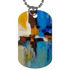 Abstract Dog Tag (one Side) by consciouslyliving