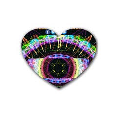 Crowned Existence Of Neon Rubber Coaster (heart) by TheExistenceOfNeon2018