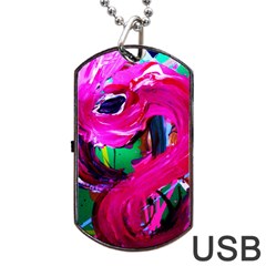 Flamingo   Child Of Dawn 8 Dog Tag Usb Flash (two Sides) by bestdesignintheworld