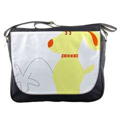 Mutt Dog Animal Domestic Vector Messenger Bags