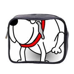 Dog Animal Pet Grin Sit Happy Mini Toiletries Bag 2-side by Nexatart