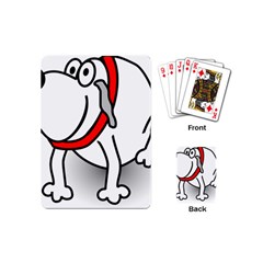 Dog Animal Pet Grin Sit Happy Playing Cards (mini)  by Nexatart