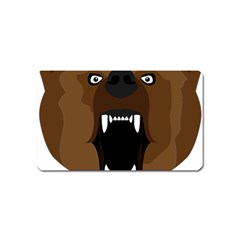 Bear Brown Set Paw Isolated Icon Magnet (name Card) by Nexatart