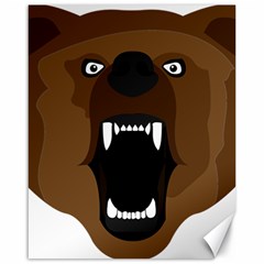 Bear Brown Set Paw Isolated Icon Canvas 16  X 20   by Nexatart